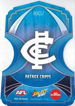 2020 Select Footy Stars - Ice Blue Diecuts #BDC17 Patrick Cripps Back